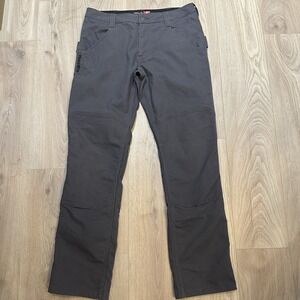 Troll Co Clothing Men's Gray Canvas Work Pants Support Blue Collar Size 36x36